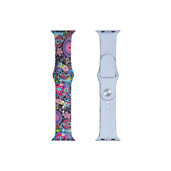 Glealx Silicone Band for Apple Watch, Soft Silicone Strap